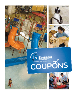 COUPONS Home of Mall of America® water park of aMeriCa Minnesota Children’s MuseuM