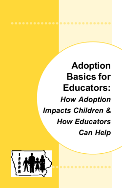 Adoption Basics for Educators: How Adoption