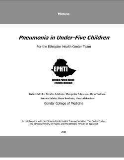 Pneumonia in Under-Five Children \ M
