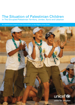 The Situation of Palestinian Children