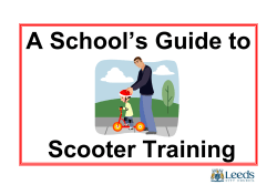 A School’s Guide to  Scooter Training