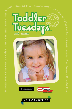 Toddler Tuesdays • E r