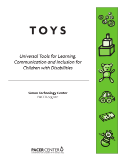 T O Y S Universal Tools for Learning, Communication and Inclusion for