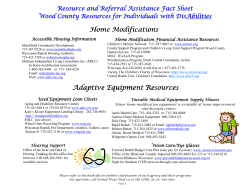 Resource and Referral Assistance Fact Sheet
