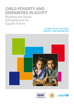 Child Poverty and disParities in egyPt Building the Social Infrastructure for