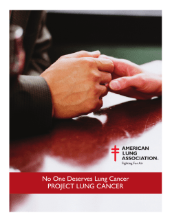 No One Deserves Lung Cancer PROJECT LUNG CANCER Fighting For Air