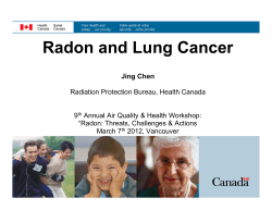 Radon and Lung Cancer