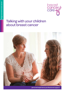 Talking with your children about breast cancer