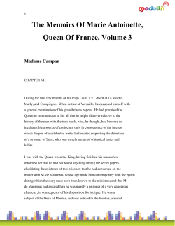 The Memoirs Of Marie Antoinette, Queen Of France, Volume 3  Madame Campan