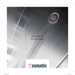 Up and up for 50 years SEMATIC_UK.indd   1