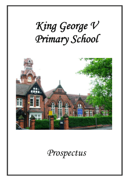 King George V Primary School  Prospectus