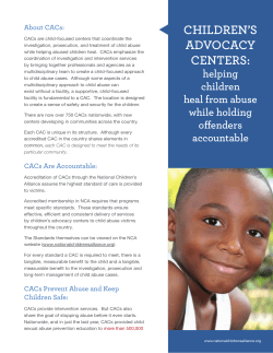 Children’S AdvoCACy About CACs: