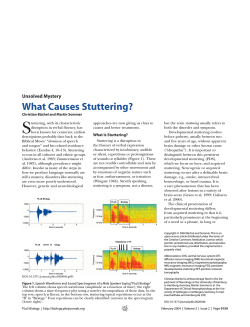 S What Causes Stuttering? Unsolved Mystery