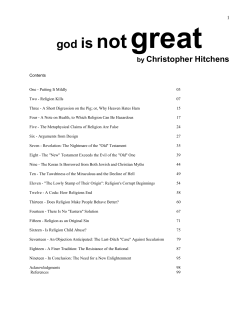 great not is god