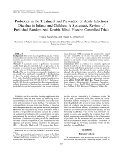 Probiotics in the Treatment and Prevention of Acute Infectious