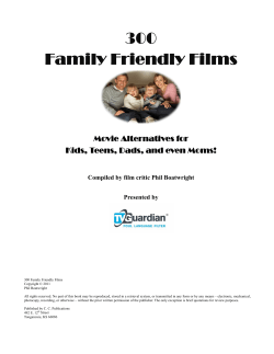300 Family Friendly Films Movie Alternatives for