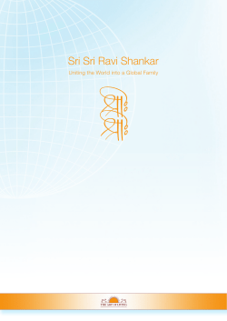 Sri Sri Ravi Shankar Uniting the World into a Global Family