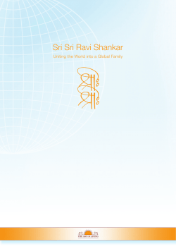 Sri Sri Ravi Shankar Uniting the World into a Global Family