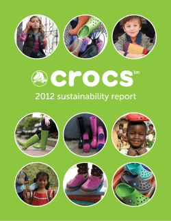 2012 sustainability report