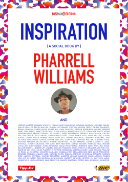 INSPIRATION PhARRell WIllIAmS | A sociAl book by |
