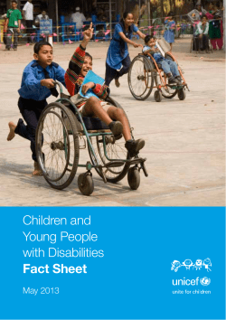 Children and Young People with Disabilities Fact Sheet
