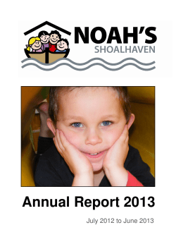 Annual Report 2013 July 2012 to June 2013