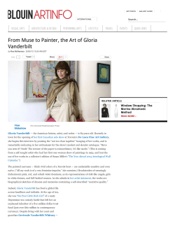 From Muse to Painter, the Art of Gloria Vanderbilt