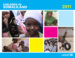 2011  SOMALILAND CHILDREN IN