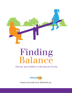 Finding Balance Obesity and Children with Special Needs