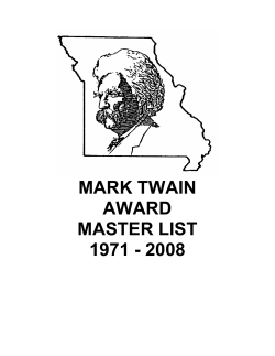 MARK TWAIN AWARD MASTER LIST