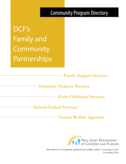 DCF’s Family and Community Partnerships