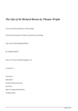 The Life of Sir Richard Burton by Thomas Wright