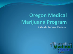 Oregon Medical Marijuana Program