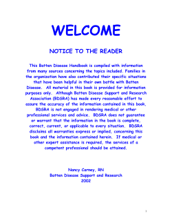 WELCOME NOTICE TO THE READER