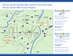 Barnes-Jewish Hospital Main Campus • Area Road Map