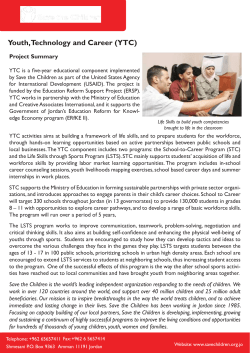 Youth, Technology and Career (YTC) Project Summary