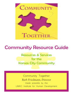 C T Community Resource Guide