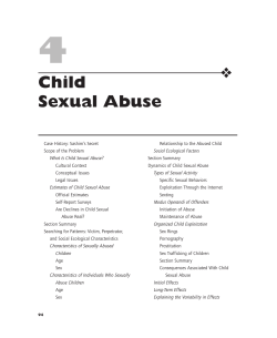 4 Child Sexual Abuse ❖