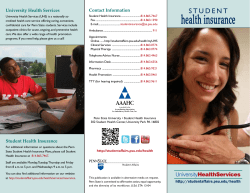 health insurance S T U D E N T Contact Information