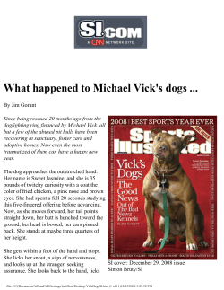 What happened to Michael Vick's dogs ...