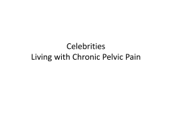 Celebrities Living with Chronic Pelvic Pain