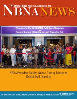 SUMMER 2013 NBNA President Deidre Walton Cutting Ribbon at Exhibit Hall Opening