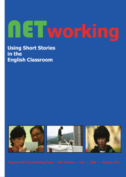 Using Short Stories in the English Classroom Regional NET Coordinating Team