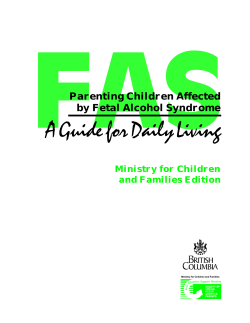 FAS A Guide for Daily Living Parenting Children Affected by Fetal Alcohol Syndrome