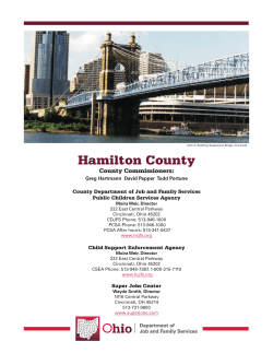 Hamilton County County Commissioners: County Department of Job and Family Services