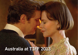 Australia at TIFF 2013