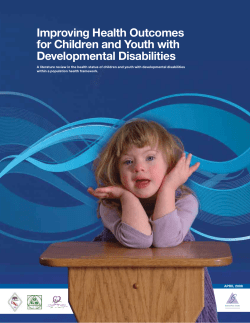 Improving Health Outcomes for Children and Youth with Developmental Disabilities