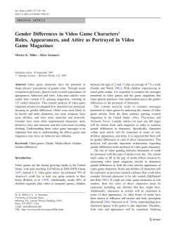 Gender Differences in Video Game Characters Game Magazines ’