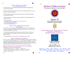 Harlem Children Society  Harlem Children Society Mission
