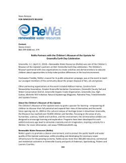 ReWa Partners with the Children’s Museum of the Upstate for   Greenzilla Earth Day Celebration 